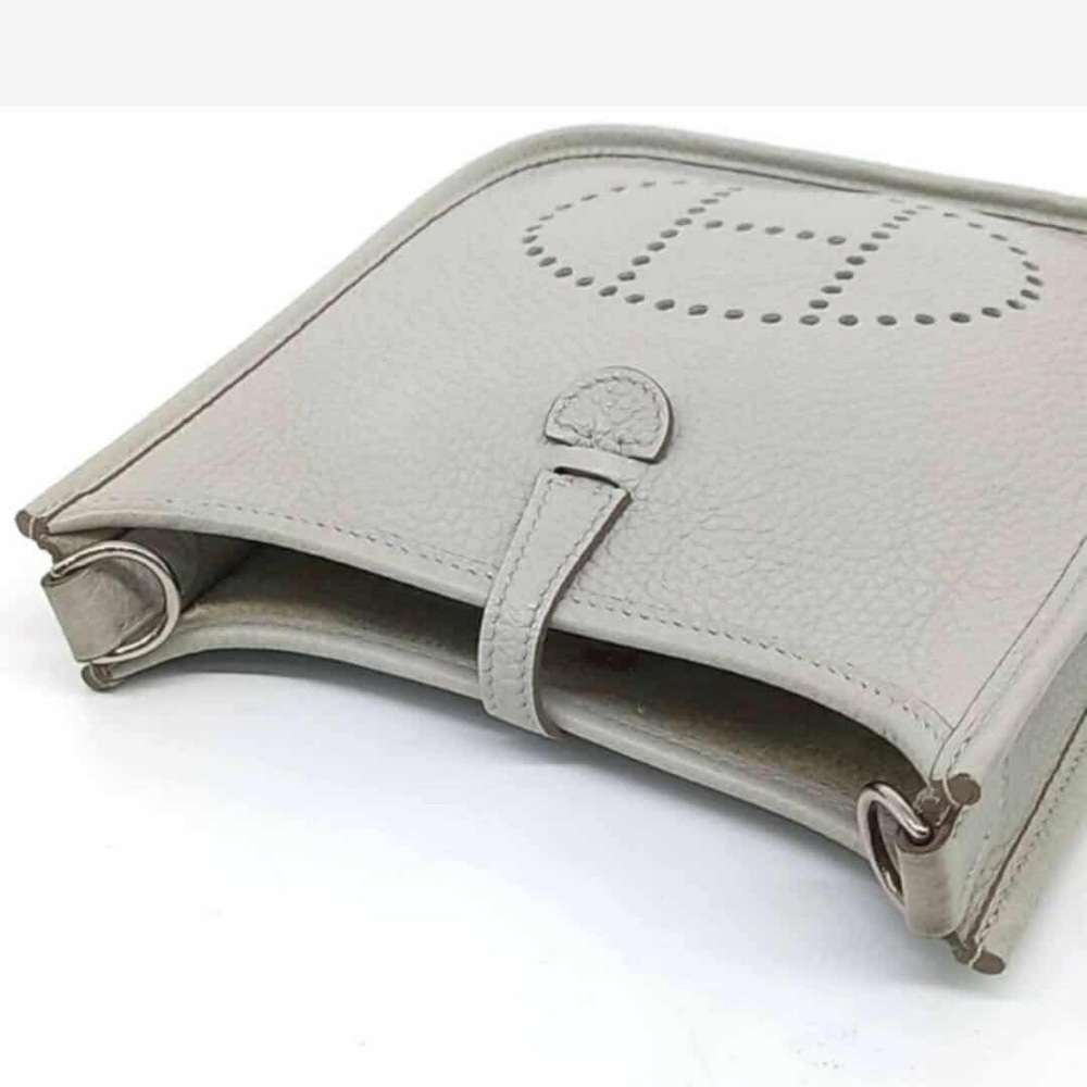 Hermes Evelyne 16 Gray Leather Shoulder Bag - Picture 3 of 6